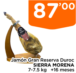 Jam?n Gran Reserva Duroc SIERRA MORENA 7-7.5 kg   +16 meses