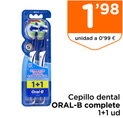 Cepillo dental ORAL-B complete 5 way clean 1+1 ud