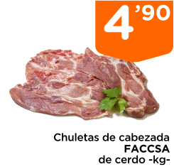 Chuletas de cabezada FACCSA de cerdo -kg-