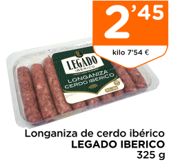 Longaniza de cerdo ib?rico LEGADO IBERICO 325 g