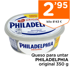 Queso para untar PHILADELPHIA original 350 g