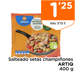 Salteado setas champi?ones ARTIQ 400 g
