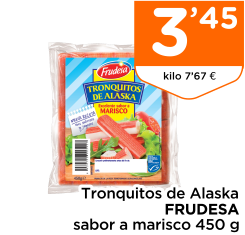 Tronquitos de Alaska FRUDESA sabor a marisco 450 g