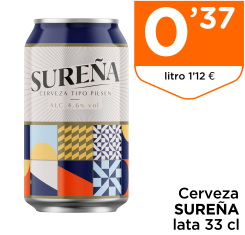 Cerveza SURE?A lata 33 cl