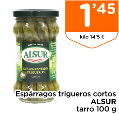 Esp?rragos trigueros cortos ALSUR tarro 100 g