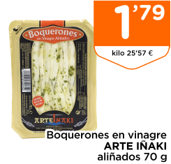 Boquerones en vinagre ARTE I?AKI ali?ados 70 g