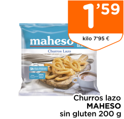 Churros lazo MAHESO sin gluten 200 g