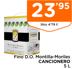 Fino D.O. Montilla-Moriles CANCIONERO 5 L