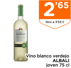 Vino blanco verdejo ALBALI joven 75 cl