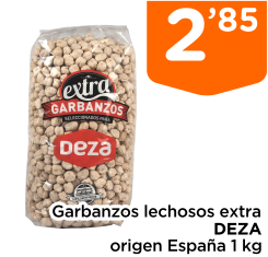 Garbanzos lechosos extra DEZA origen Espa?a 1 kg
