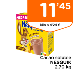 Cacao soluble NESQUIK 2.70 kg