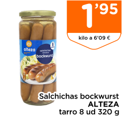 Salchichas bockwurst ALTEZA tarro 320 g
