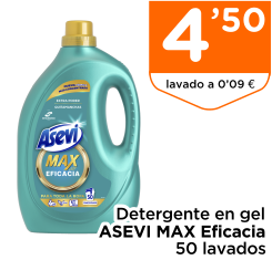 Detergente en gel ASEVI MAX Eficacia 50 lavados
