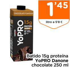 Batido 15g prote?na YoPRO Danone chocolate 250 ml