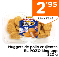 Nuggets de pollo crujientes EL POZO king upp 320 g