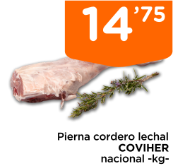 Pierna cordero lechal COVIHER nacional -kg-