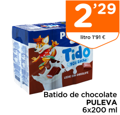 Batido de chocolate PULEVA 6x200 ml
