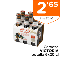 Cerveza VICTORIA botella 6x20 cl