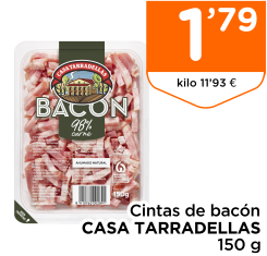 Cintas de bac?n CASA TARRADELLAS 150 g