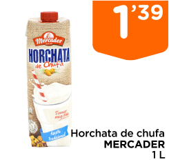Horchata de chufa MERCADER 1 L