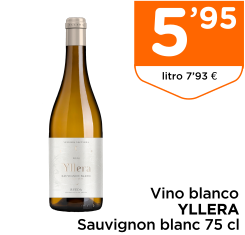 Vino blanco YLLERA Sauvignon blanc 75 cl