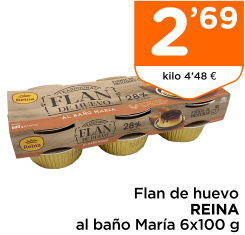 Flan de huevo REINA al ba?o Mar?a 6x100 g