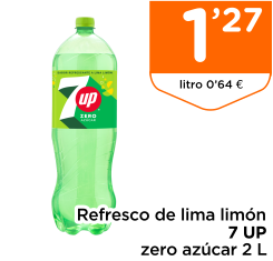 Refresco de lima lim?n 7 UP zero az?car 2 L