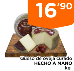 Queso de oveja curado HECHO A MANO -kg-