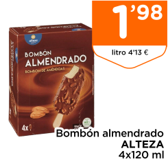 Bomb?n almendrado ALTEZA 4x120 ml