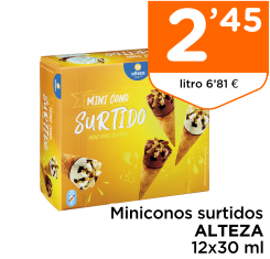 Miniconos surtidos ALTEZA 12x30 ml