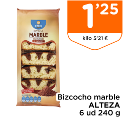 Bizcocho marble ALTEZA 6 ud 240 g