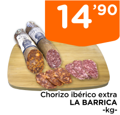 Chorizo ib?rico extra LA BARRICA -kg-