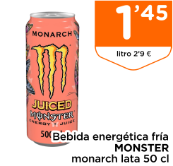 Bebida energ?tica fr?a MONSTER monarch lata 50 cl