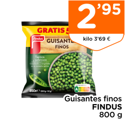Guisantes finos FINDUS 800 g