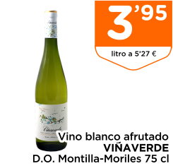 Vino blanco afrutado VI?AVERDE D.O. Montilla-Moriles 75 cl