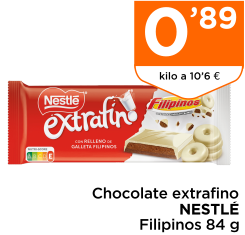 Chocolate extrafino NESTL? Filipinos 84 g