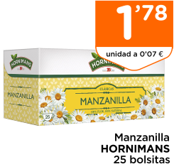 Manzanilla HORNIMANS 25 bolsitas