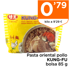 Pasta oriental pollo KUNG-FU bolsa 85 g