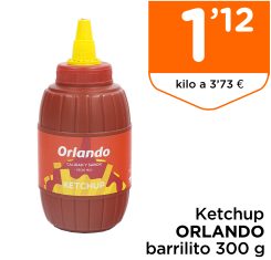 Ketchup ORLANDO barrilito 300 g