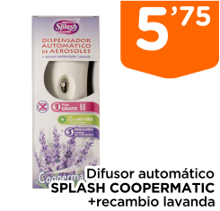 Difusor autom?tico SPLASH COOPERMATIC +recambio lavanda