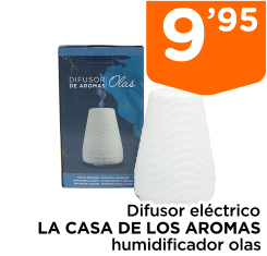 Difusor el?ctrico LA CASA DE LOS AROMAS humidificador olas