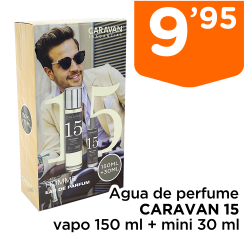 Agua de perfume CARAVAN 15 vapo 150 ml + mini 30 ml