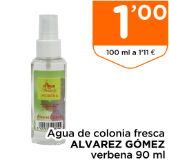 Agua de colonia fresca ALVAREZ G?MEZ verbena 90 ml