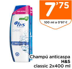 Champ? anticaspa H&S classic 2x400 ml