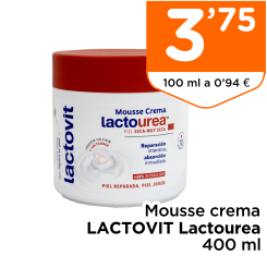 Mousse crema LACTOVIT Lactourea 400 ml