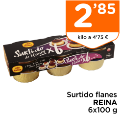 Surtido flanes REINA 6x100 g