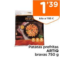 Patatas prefritas ARTIQ bravas 750 g