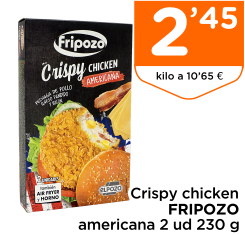 Crispy chicken FRIPOZO americana 2 ud 230 g