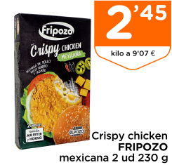 Crispy chicken FRIPOZO mexicana 2 ud 230 g