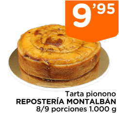 Tarta pionono REPOSTER?A MONTALB?N 8/9 porciones 1.000 g